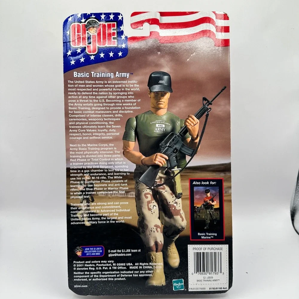 GI Joe Basic Training Army Action Figure‎ Hasbro 2001 New in Box